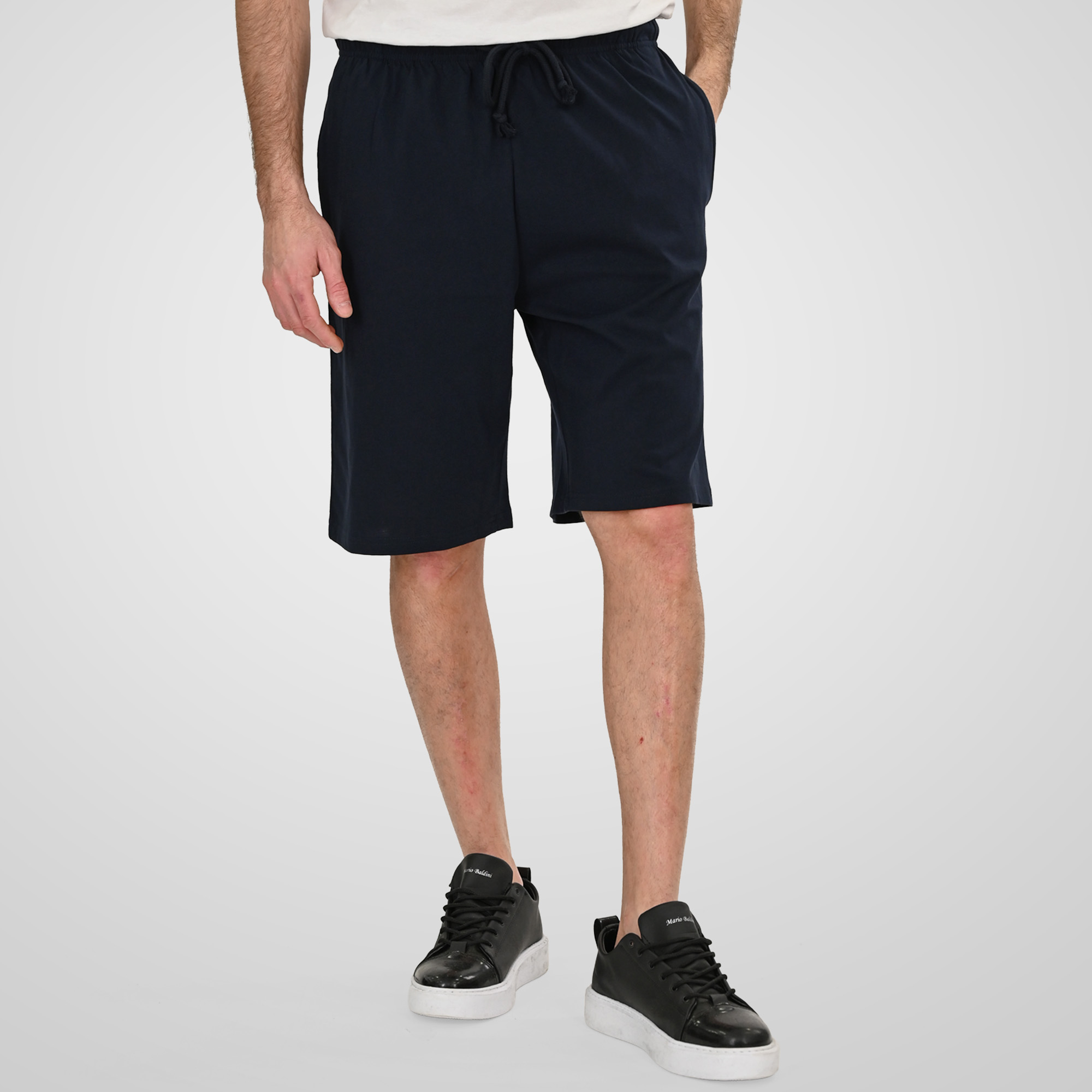 Double Ανδρική Μακό Βερμούδα 261MS-05A Navy Double Ανδρική Μακό Βερμούδα 261MS-05A Navy