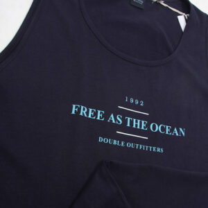 Double Ανδρική Αμάνικη Μπλούζα 251TSL-9023A Blue