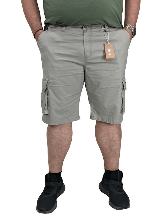 Double Ανδρικη Βερμούδα Cargo MSHO-143A Grey
