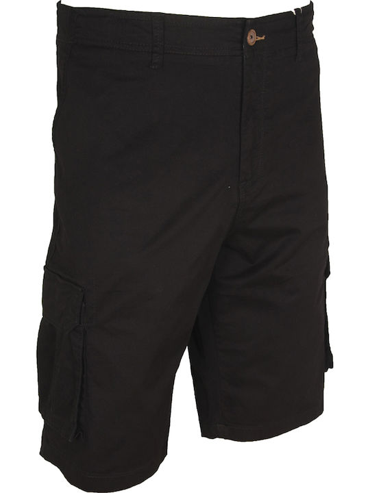 Double Ανδρικη Βερμούδα Cargo MSHO-143 Black
