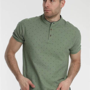 Double Ανδρικό Polo T-shirt PS-298Α Green Double Ανδρικό Polo T-shirt PS-298Α Green