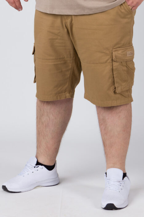 Double Ανδρική Βερμούδα Cargo MSHO-151A Beige Double Ανδρική Βερμούδα Cargo MSHO-151A Beige