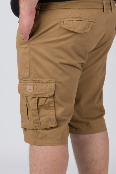 Double Ανδρική Βερμούδα Cargo MSHO-151A Beige Double Ανδρική Βερμούδα Cargo MSHO-151A Beige