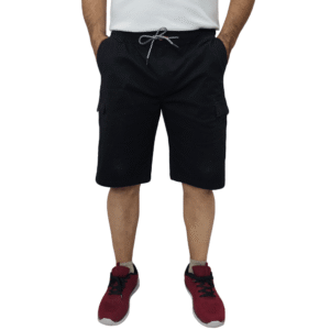 Double Ανδρική Βερμούδα Cargo MSHO-134VA (Μεγάλα Μεγέθη) Black