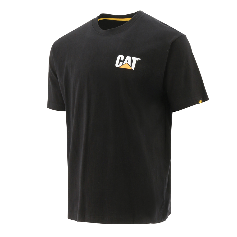 CAT Μπλουζάκι κοντομάνικο μαύρο trademark tee  W05324-016