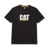CAT Μπλουζάκι κοντομάνικο μαύρο tm logo 1510305