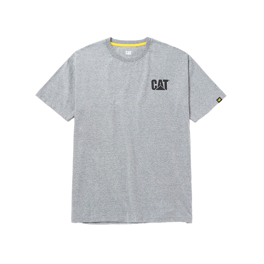 CAT Μπλουζάκι κοντομάνικο γκρι trademark tee W05324-004