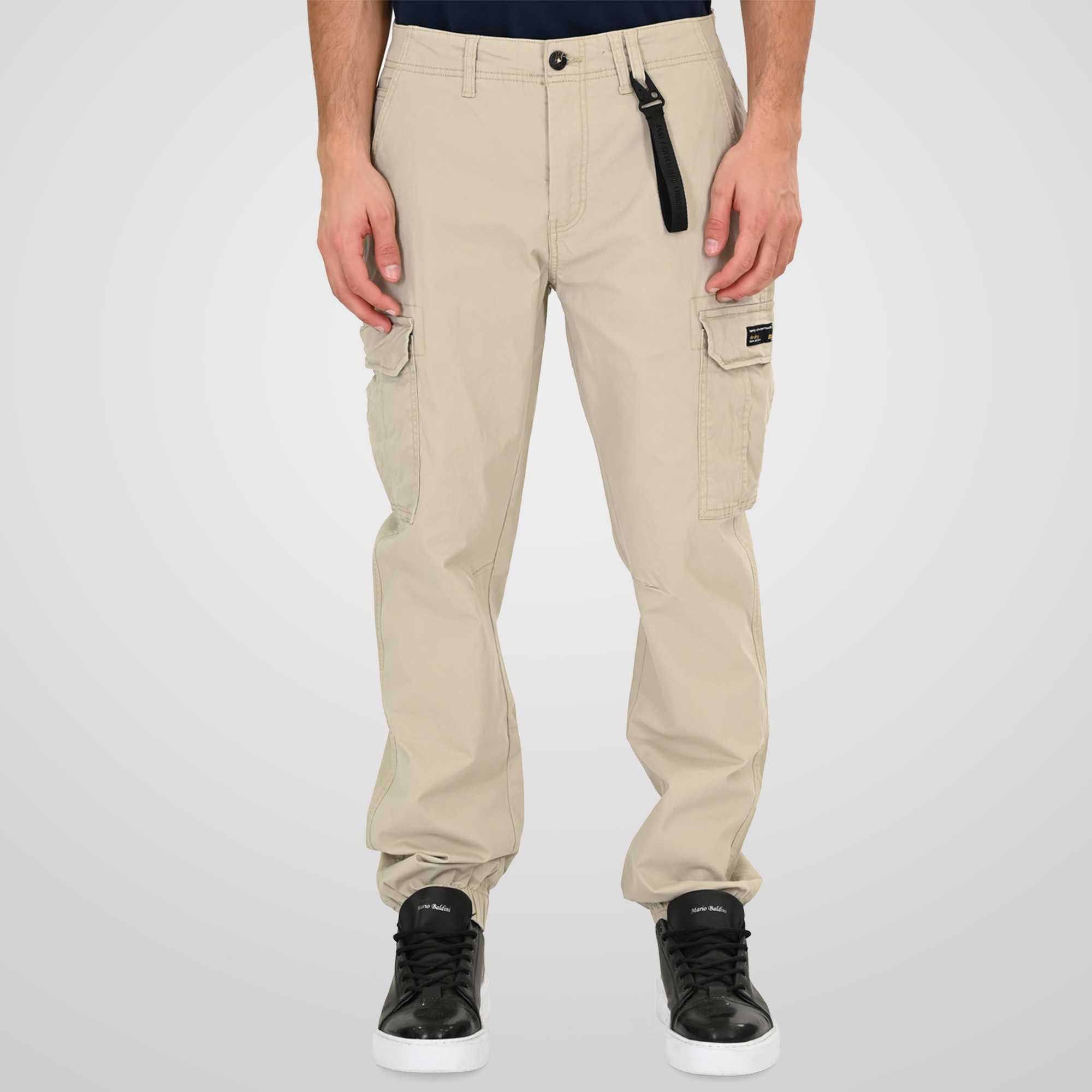 Double Cargo Παντελόνι με λάστιχο 261CCP-4097 Ice Grey