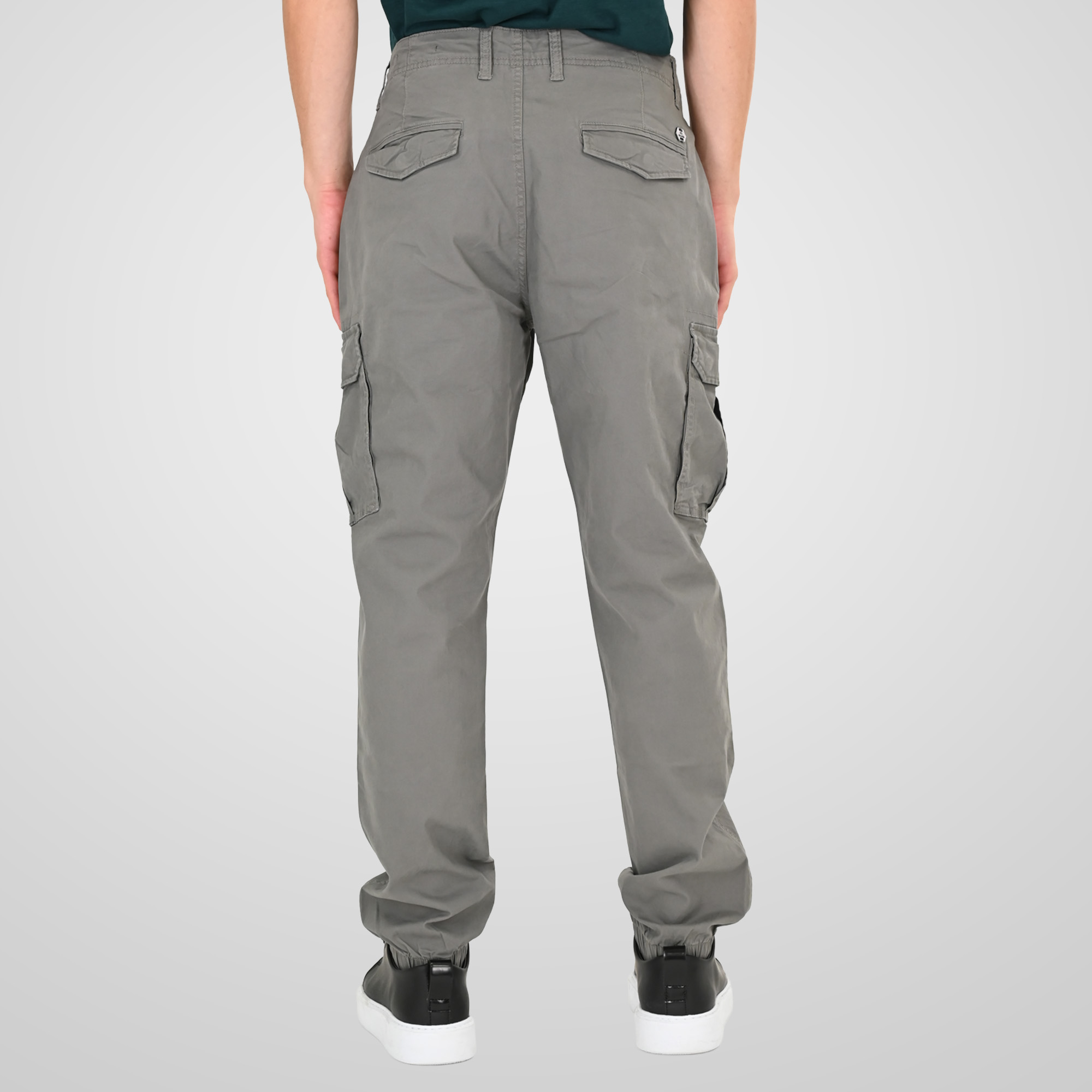 Double Cargo Παντελόνι με λάστιχο 261CCP-4097 Charcoal