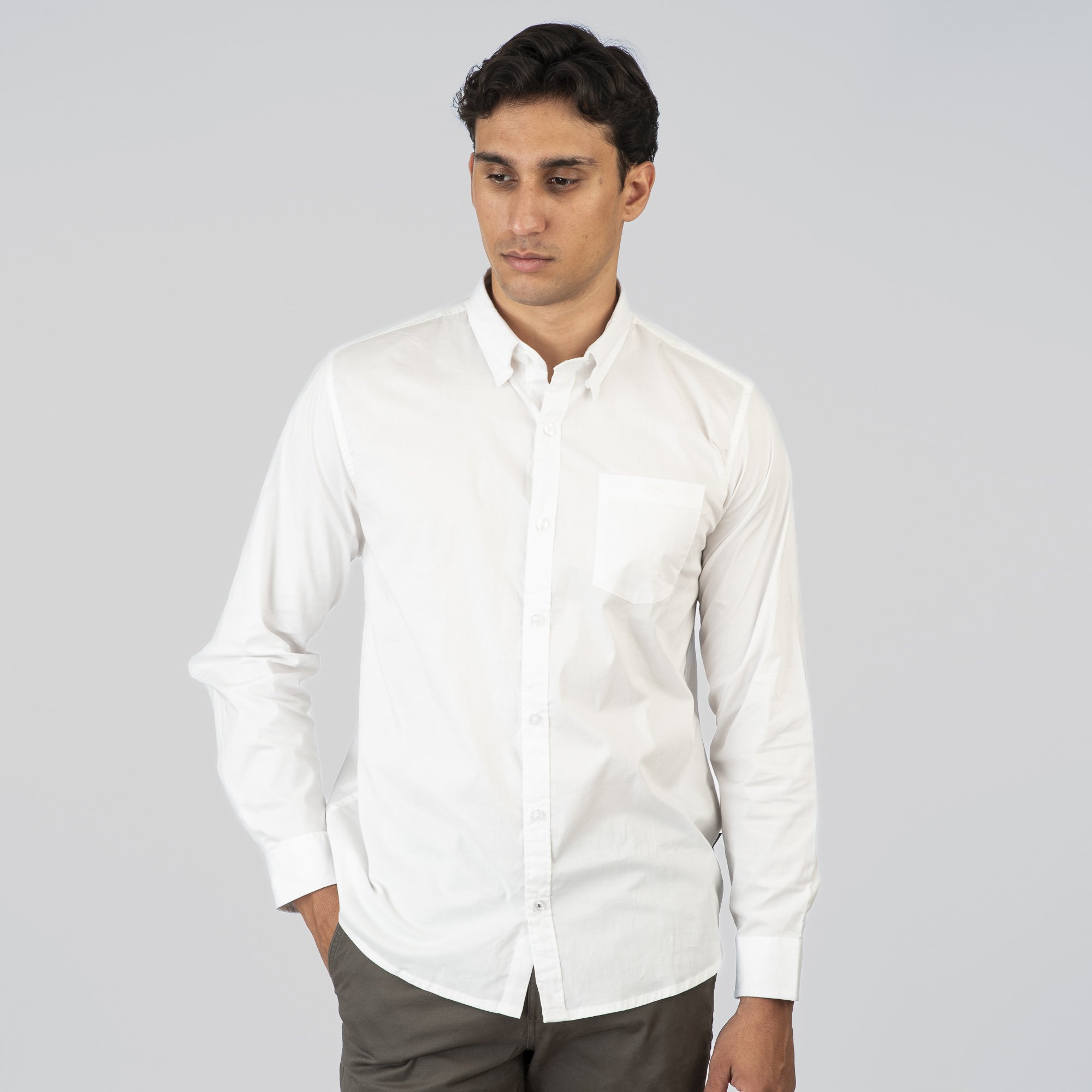 Double Ανδρικό Πουκάμισο 261GS-5072VA White