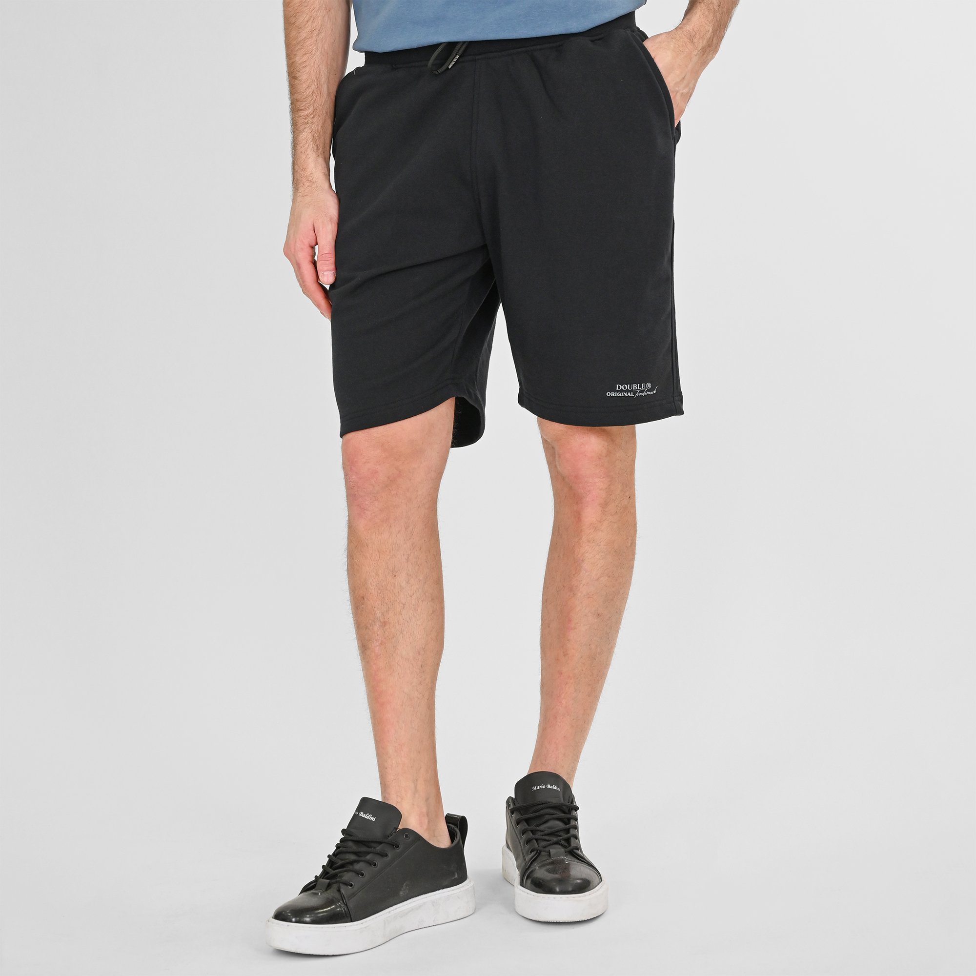 Double Ανδρική Αθλητική Βερμούδα 261MS-6030 Black Double Ανδρική Αθλητική Βερμούδα 261MS-6030 Black