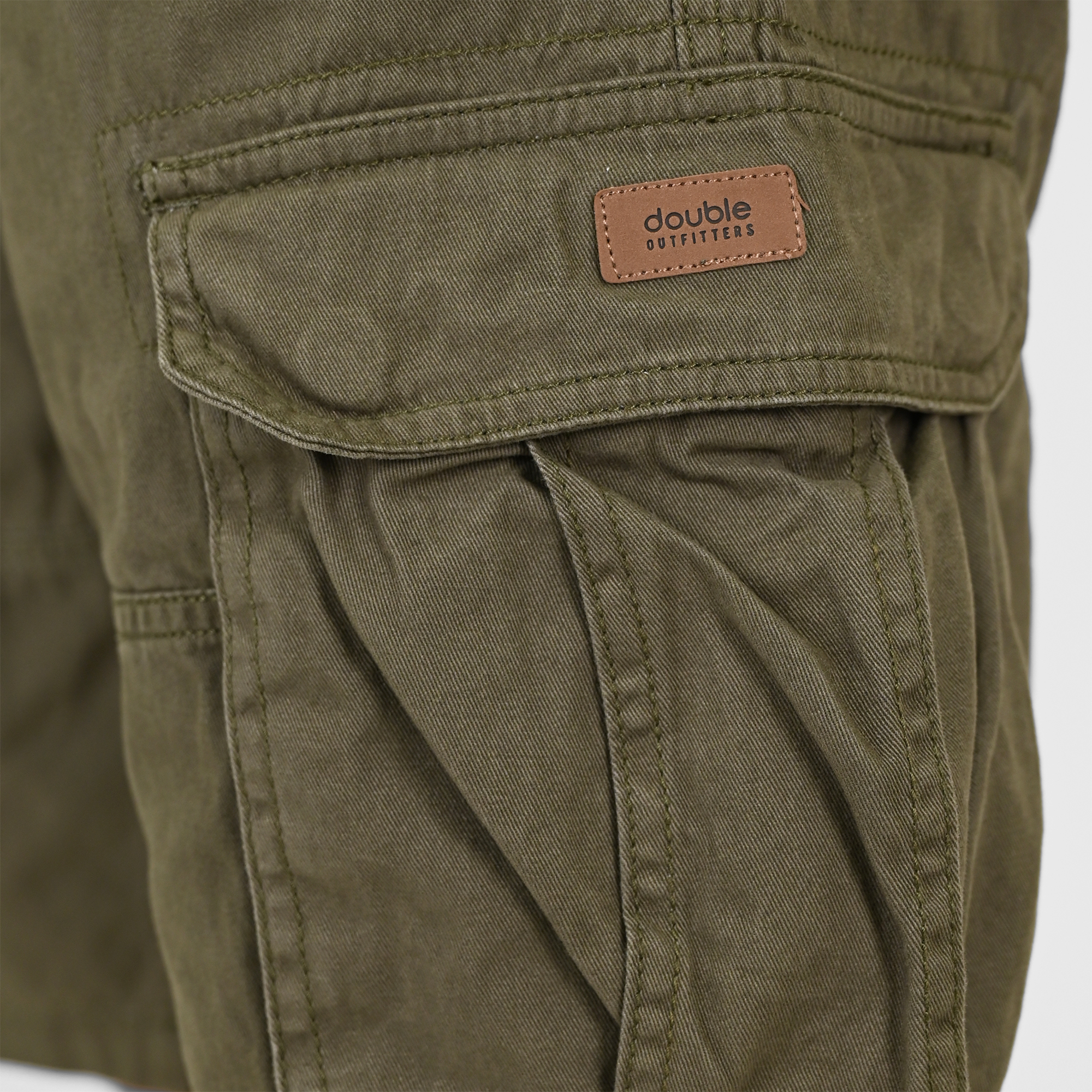 Double Cargo Βερμούδα με ζώνη 261MSHO-7029 Khaki