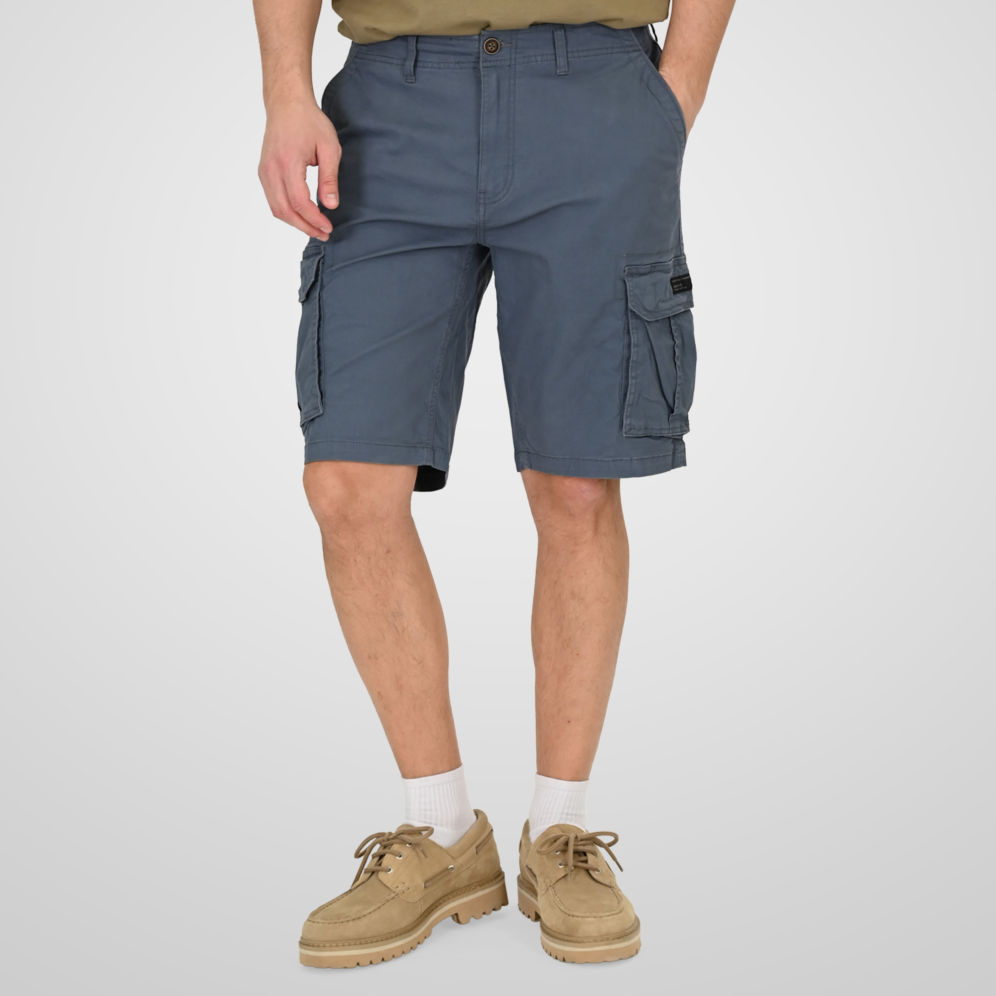 Double Ανδρική Βερμούδα Cargo 261MSHO-7061A Stone Blue Double Ανδρική Βερμούδα Cargo 261MSHO-7061A Stone Blue