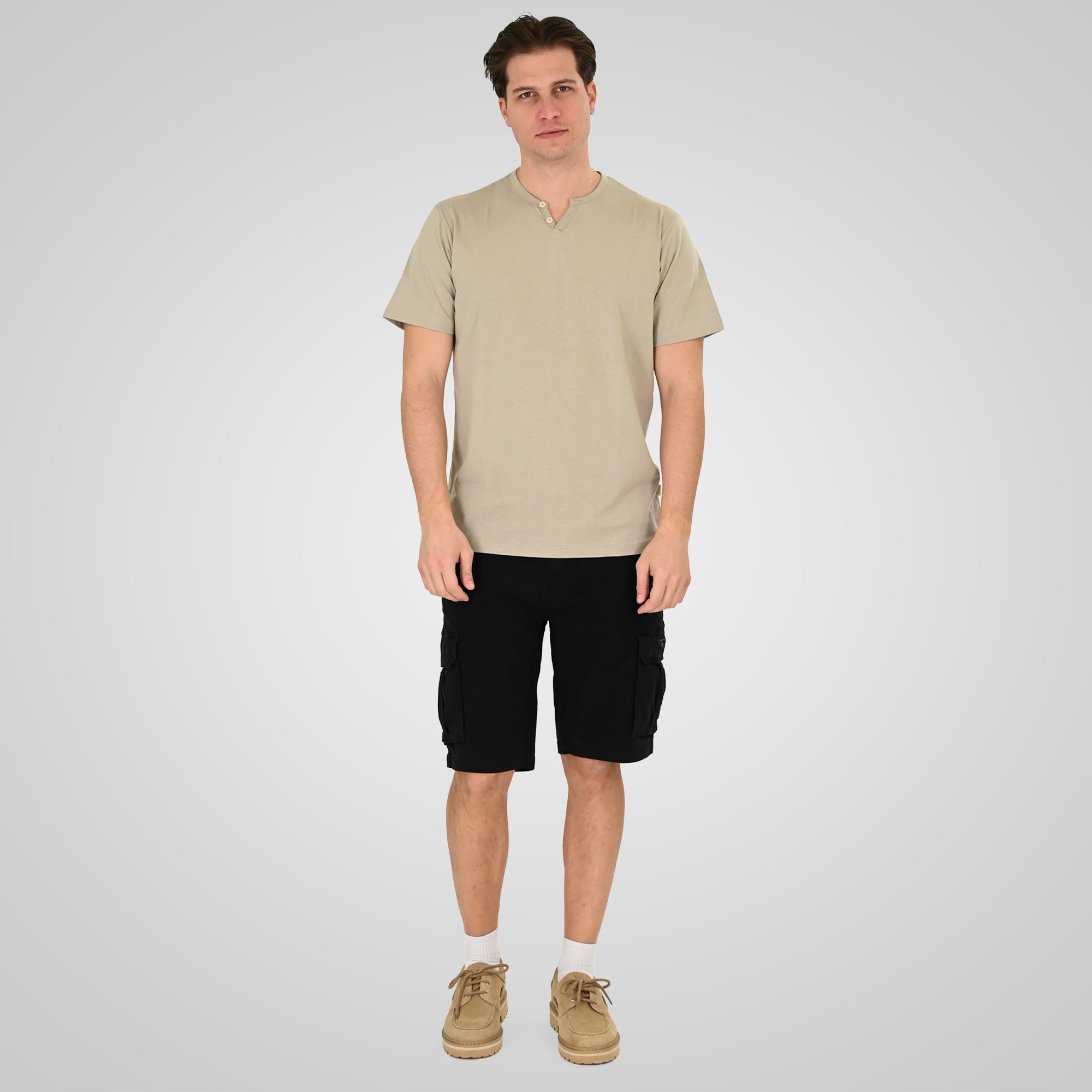 Double Ανδρική Βερμούδα Cargo 261MSHO-7061A Black