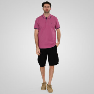 Double Ανδρικό Μπλουζάκι Polo 261PS-3035A Dusty-Rose