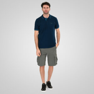 Double Ανδρικό Μπλουζάκι Polo 261PS-3035A Petrol