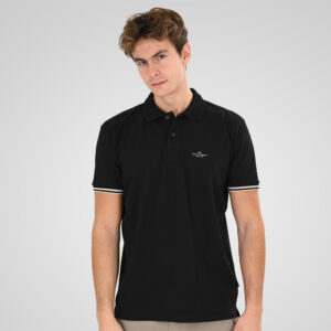 Double Ανδρικό Μπλουζάκι Polo  261PS-3072 Black