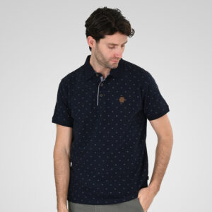 Double Ανδρικό Μπλουζάκι Polo 261PS-3081 Navy