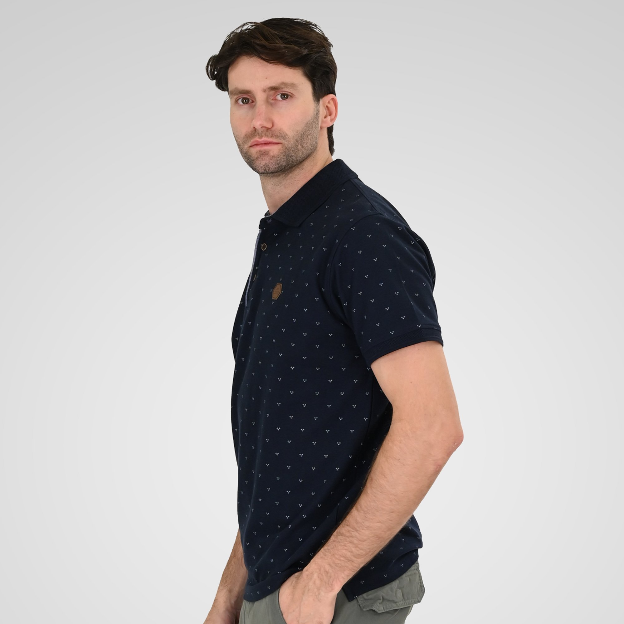 Double Ανδρικό Μπλουζάκι Polo 261PS-3081 Navy