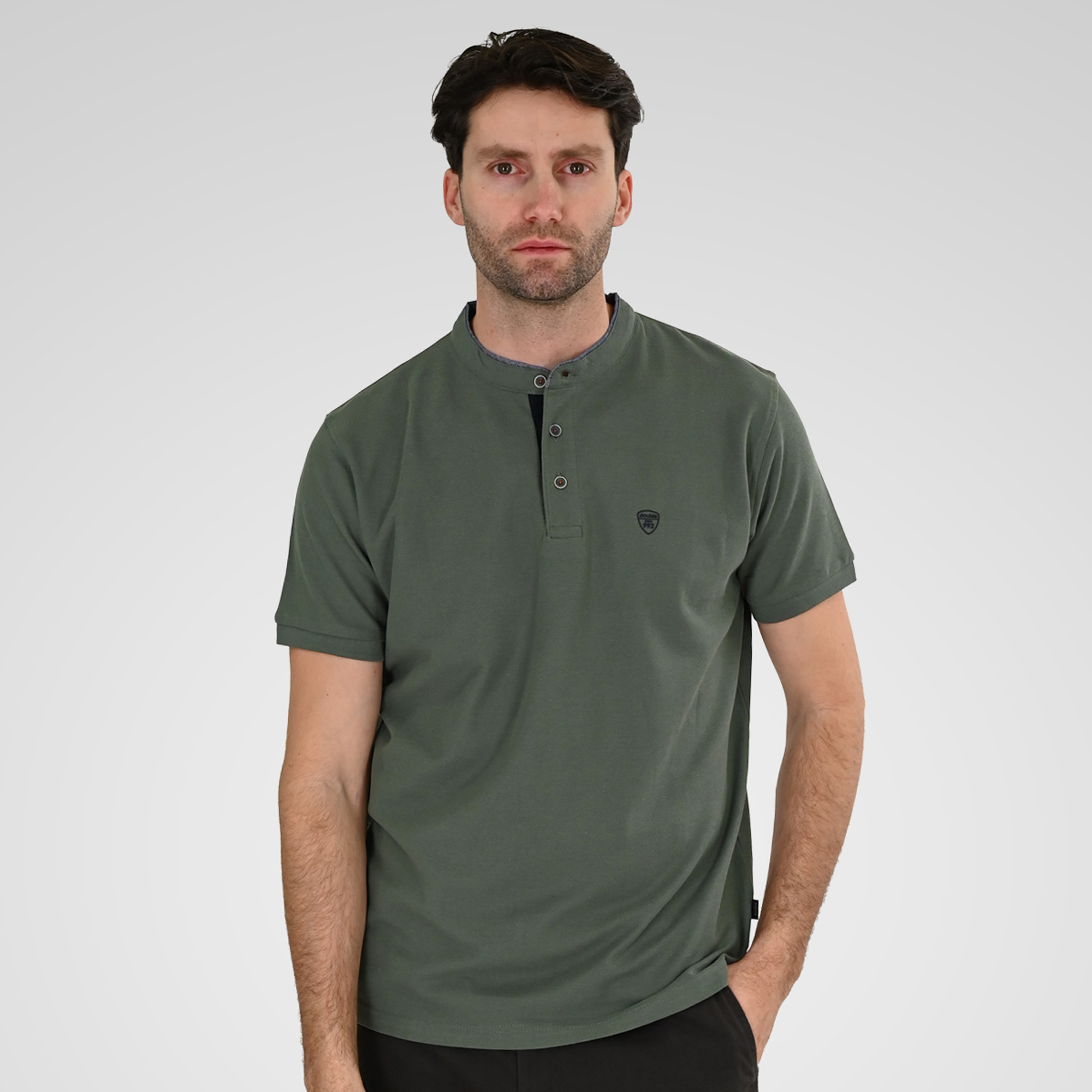 Double Ανδρικό Μπλουζάκι Polo 261PS-3083 Agave-Green