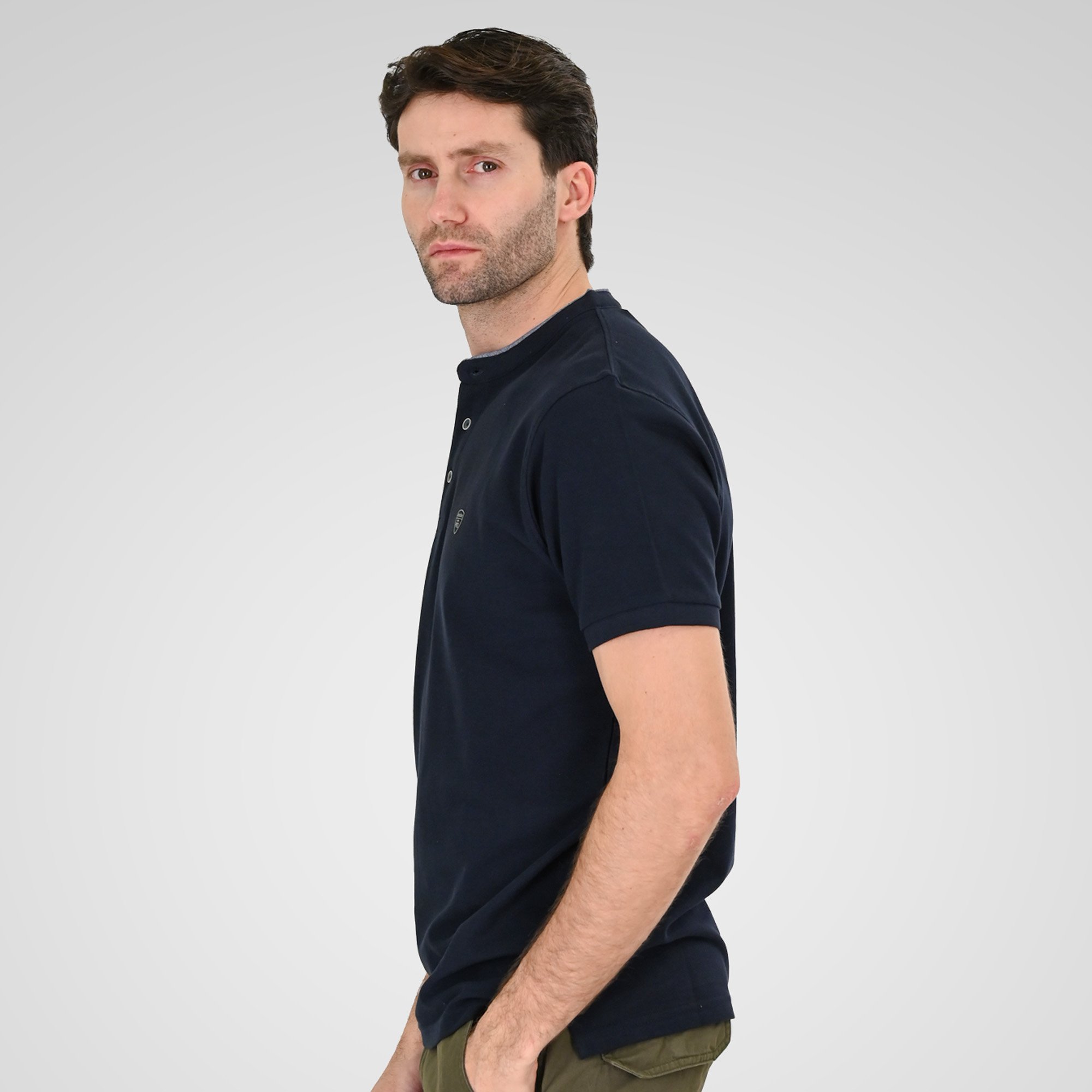 Double Ανδρικό Μπλουζάκι Polo 261PS-3083 Navy