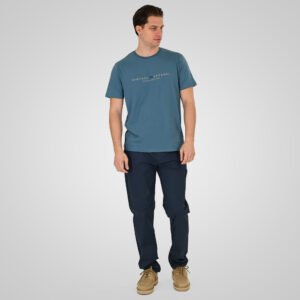 Double Ανδρικό Κοντομάνικο μακό 261TS-9125VA Stone Blue