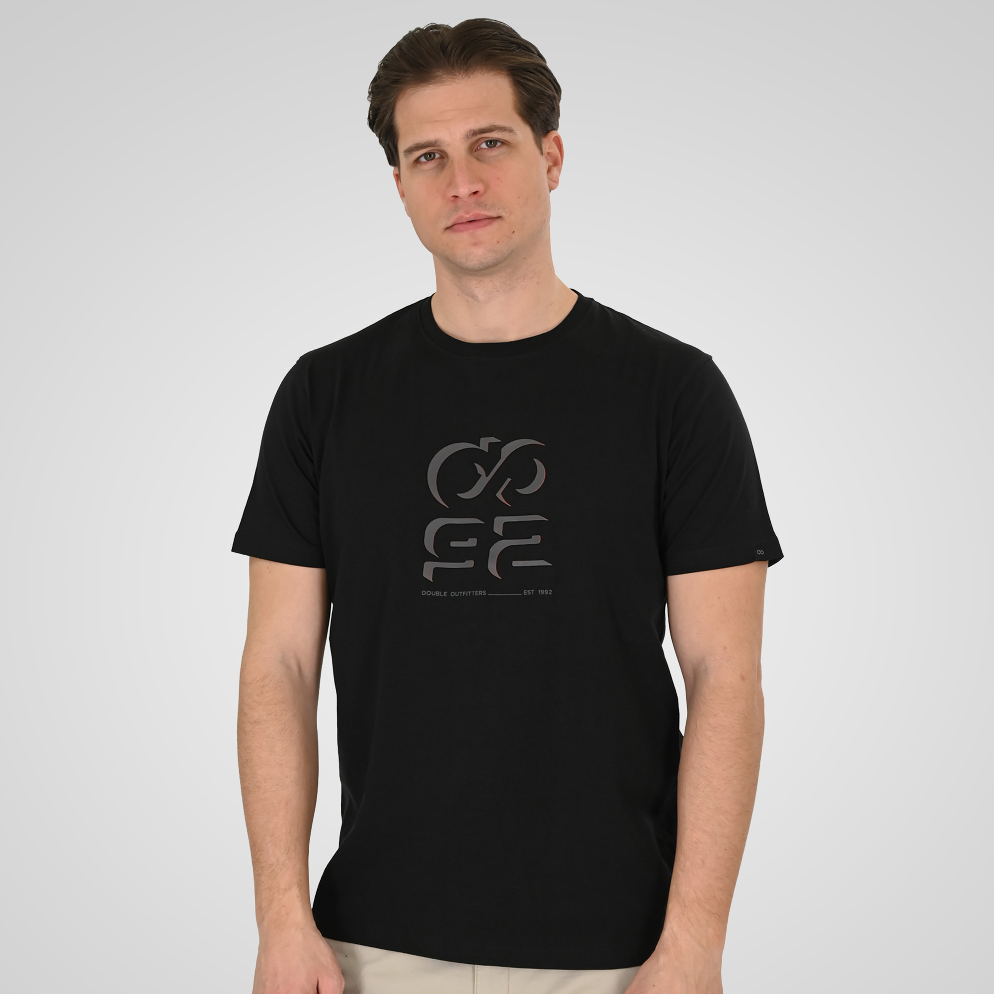 Double Κοντομάνικο Μπλουζάκι 261TS-9128 Black