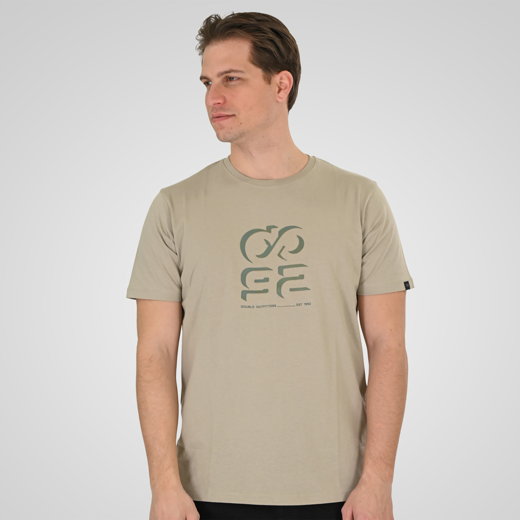 Double Κοντομάνικο Μπλουζάκι 261TS-9128 Stone Beige