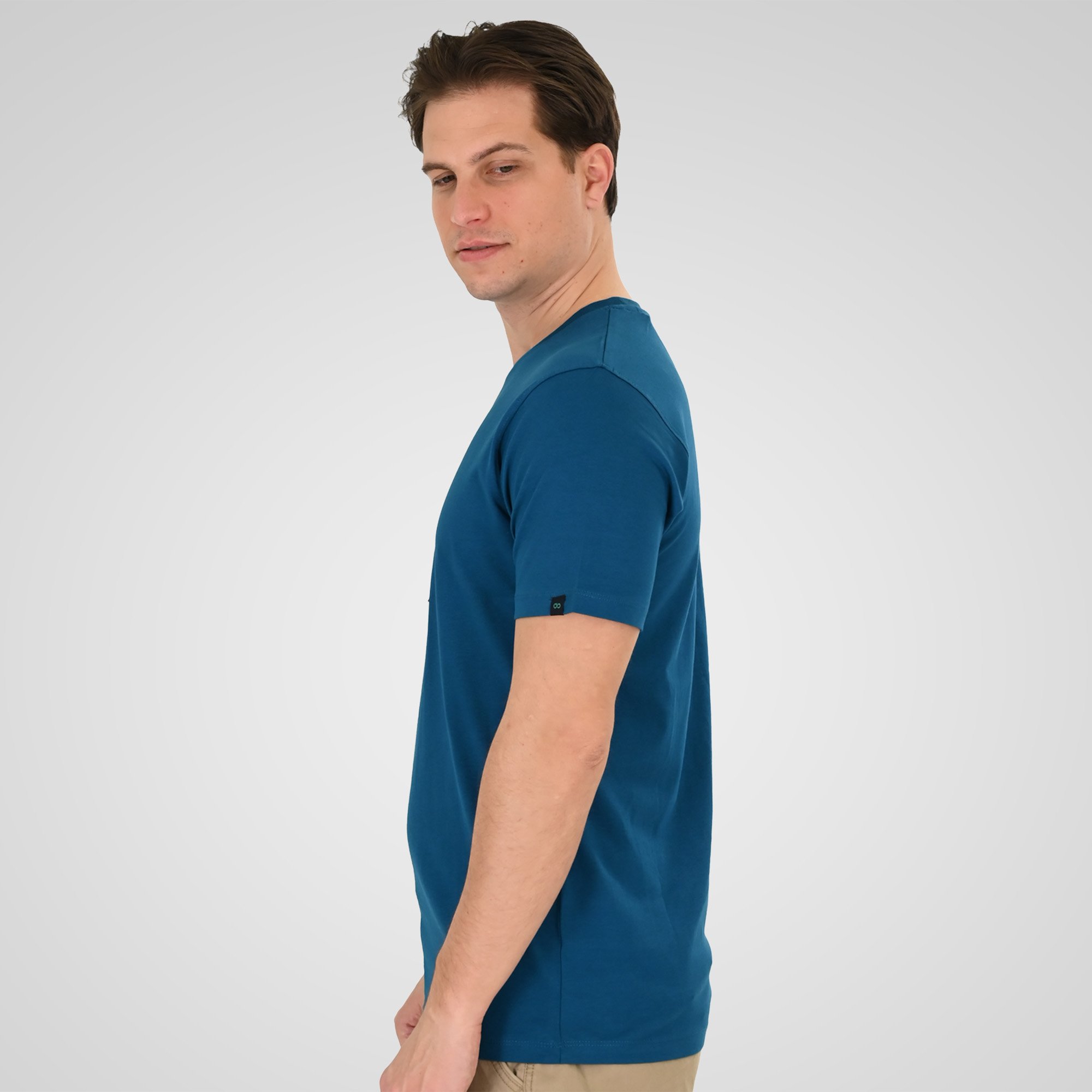 Double Κοντομάνικο Μπλουζάκι 261TS-9128 Ocean Blue