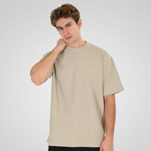 Double Κοντομάνικο Μπλουζάκι 261TS-9151VA Stone Beige