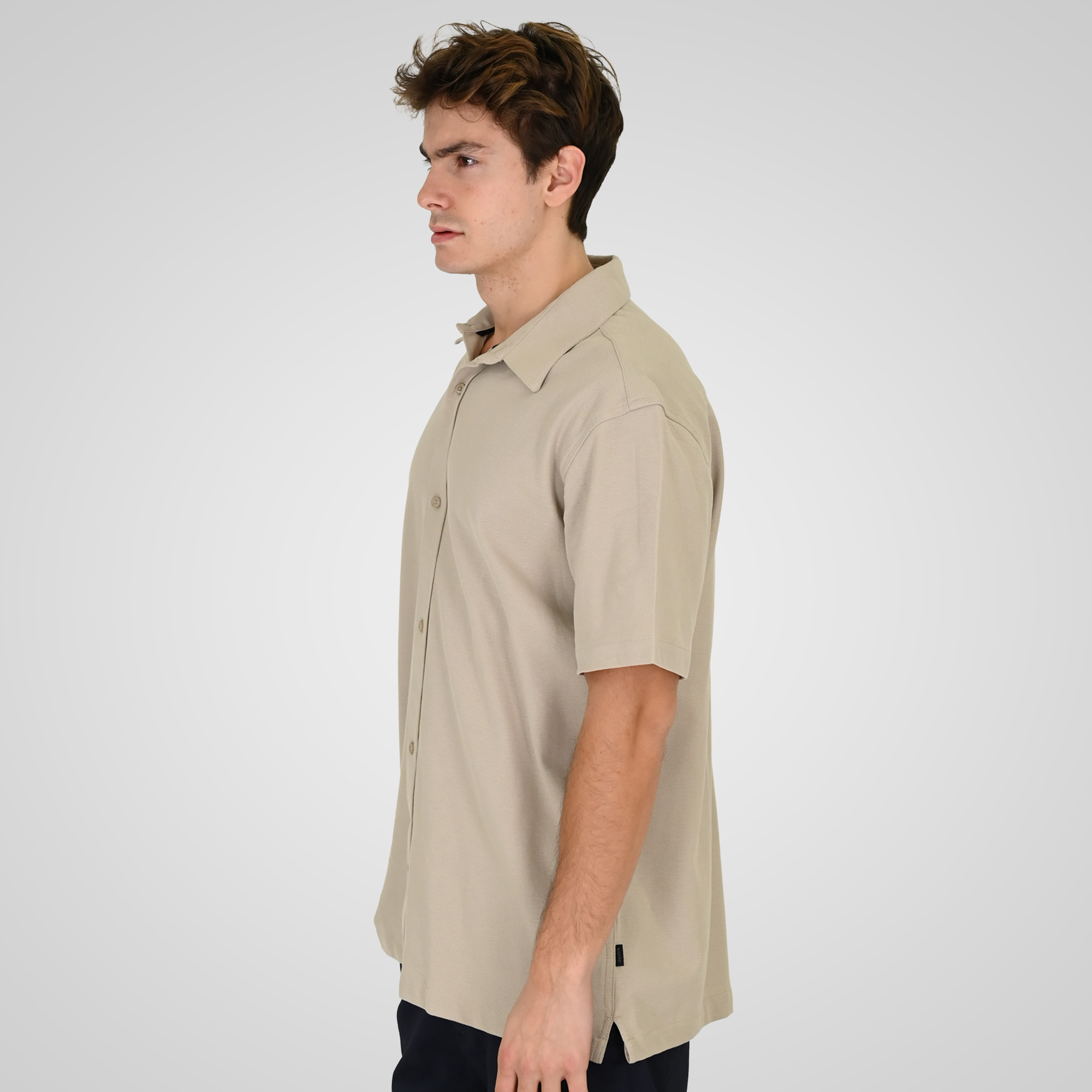 Double Ανδρικό Κοντομάνικο Πουκάμισο 261GS-5185 Cream Double Ανδρικό Κοντομάνικο Πουκάμισο 261GS-5185 Cream