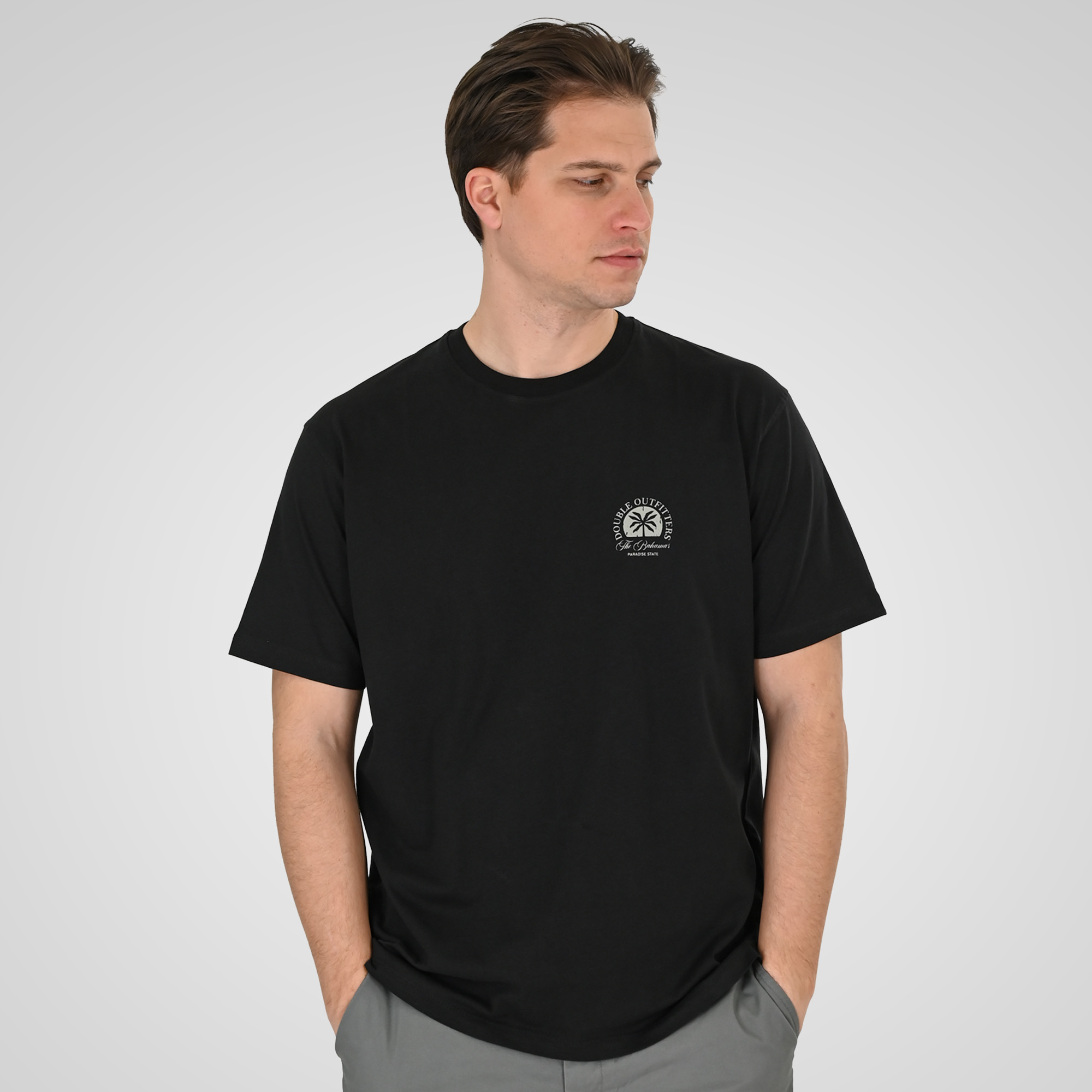 Double Κοντομάνικο Μπλουζάκι 261TS-9138 Black Double Κοντομάνικο Μπλουζάκι 261TS-9138 Black