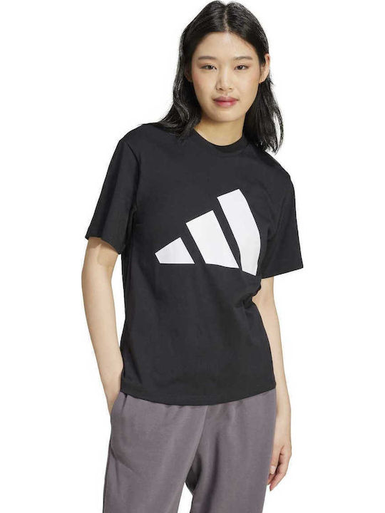 Adidas Essentials Big Logo Γυναικείο Αθλητικό T-shirt Μαύρο JC5724