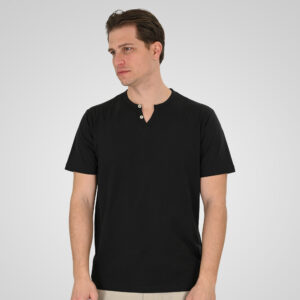 Double Ανδρικό Κοντομάνικο Μπλουζάκι V-Neck 261TS-9139 Black Double Ανδρικό Κοντομάνικο Μπλουζάκι V-Neck 261TS-9139 Black