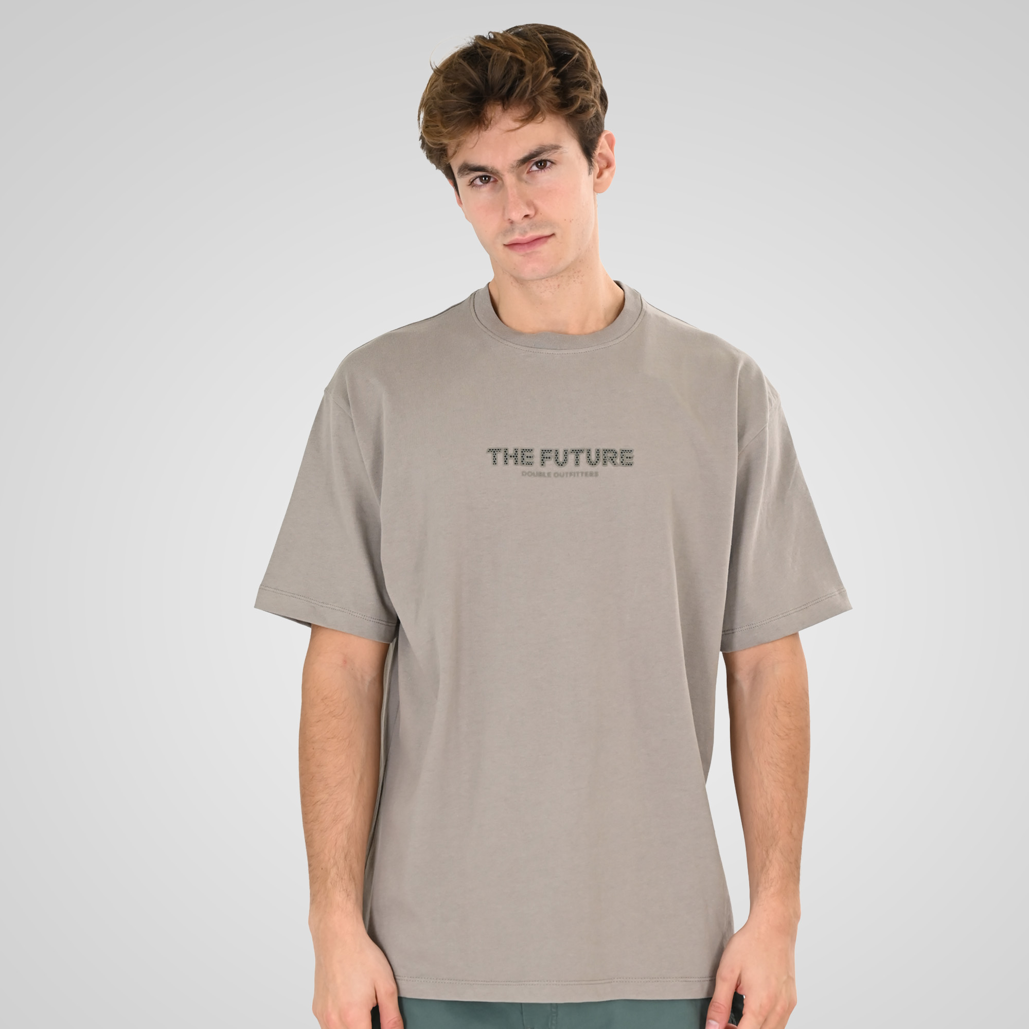 Double Κοντομάνικο Μπλουζάκι 261TS-9141 LT Grey