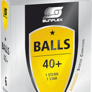 Sunflex Μπαλάκια Ping Pong 1 Star 6τμχ 97251