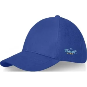 Elevate 6 Panel Cap Black Blue (Με δυνατότητα εκτύπωσης)
