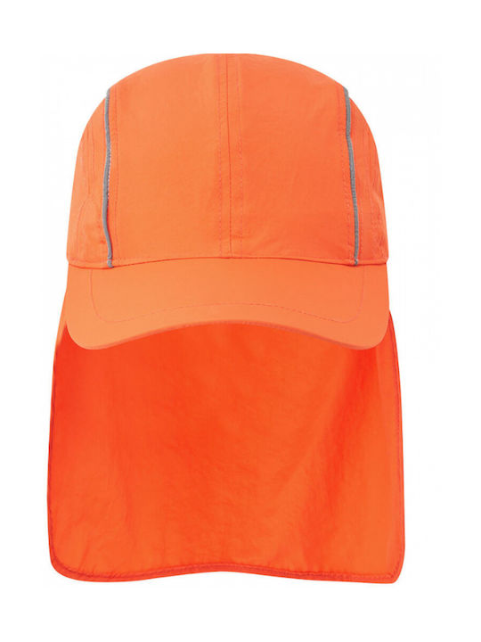 Portwest Καπέλο Ηλιοπροστασίας Breathable Sun Shield Cap Orange HA22 - Πορτοκαλί