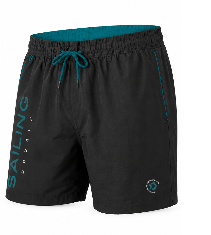 Double Μαγιό Shorts 261MTS-8032 Black Double Μαγιό Shorts 261MTS-8032 Black