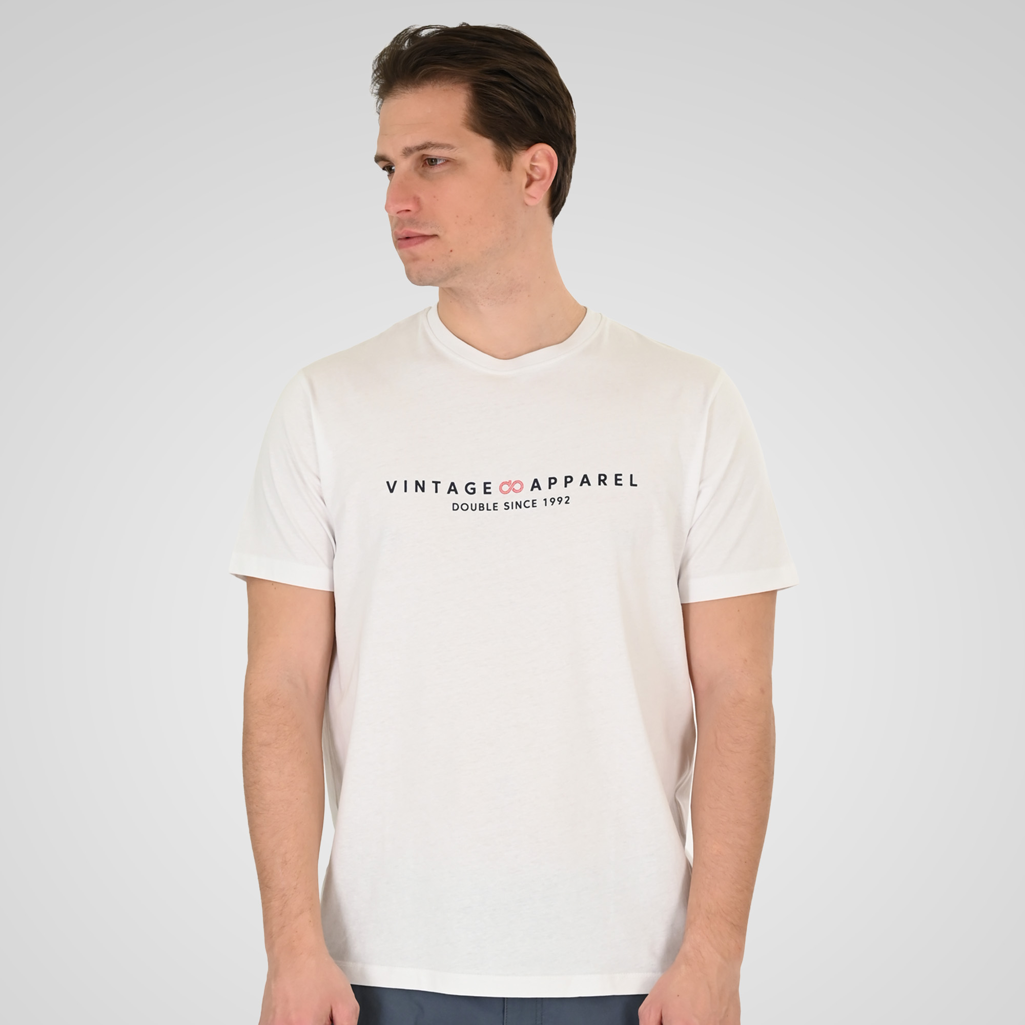 Double Ανδρικό Κοντομάνικο μακό 261TS-9125 White Double Ανδρικό Κοντομάνικο μακό 261TS-9125 White