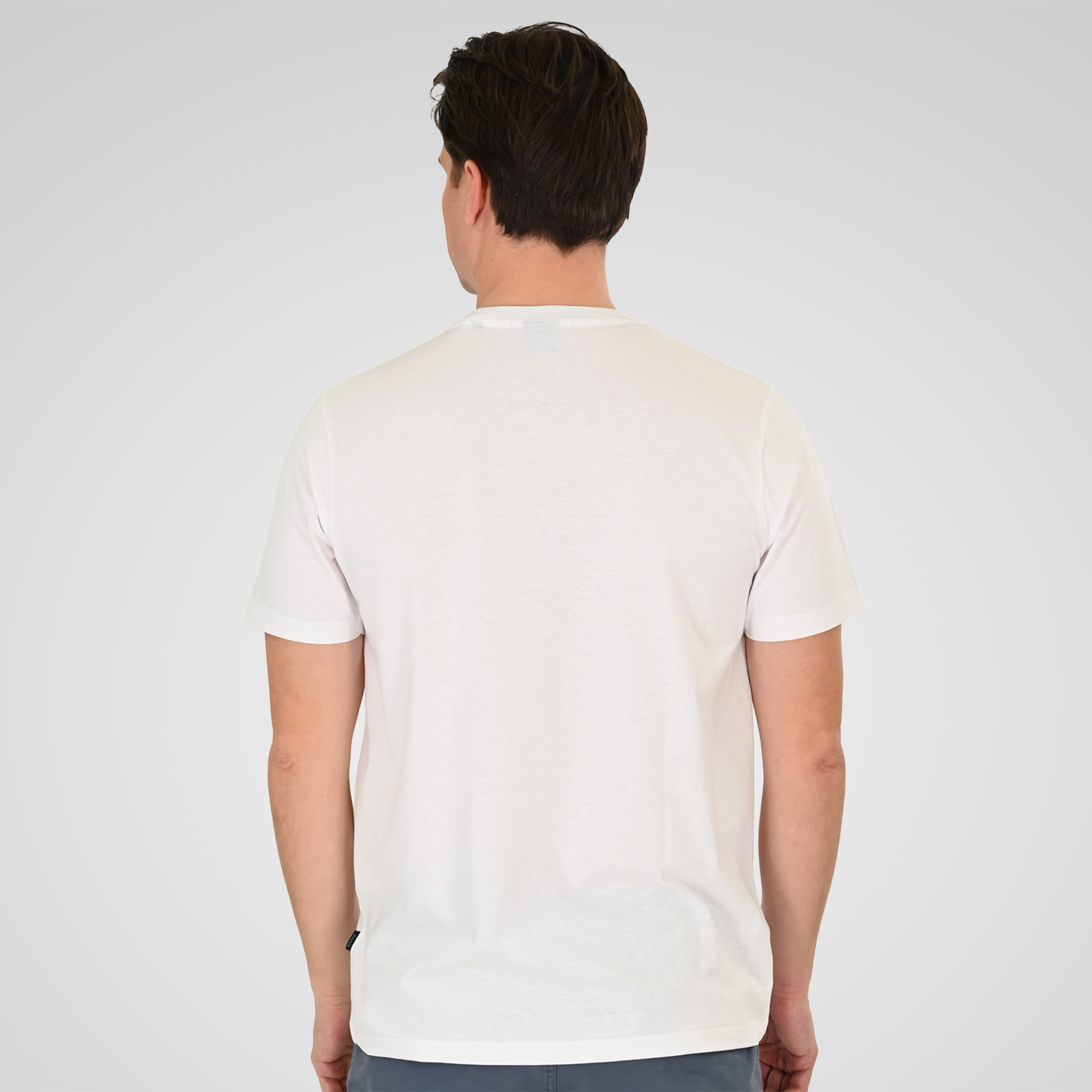 Double Ανδρικό Κοντομάνικο μακό 261TS-9125 White Double Ανδρικό Κοντομάνικο μακό 261TS-9125 White